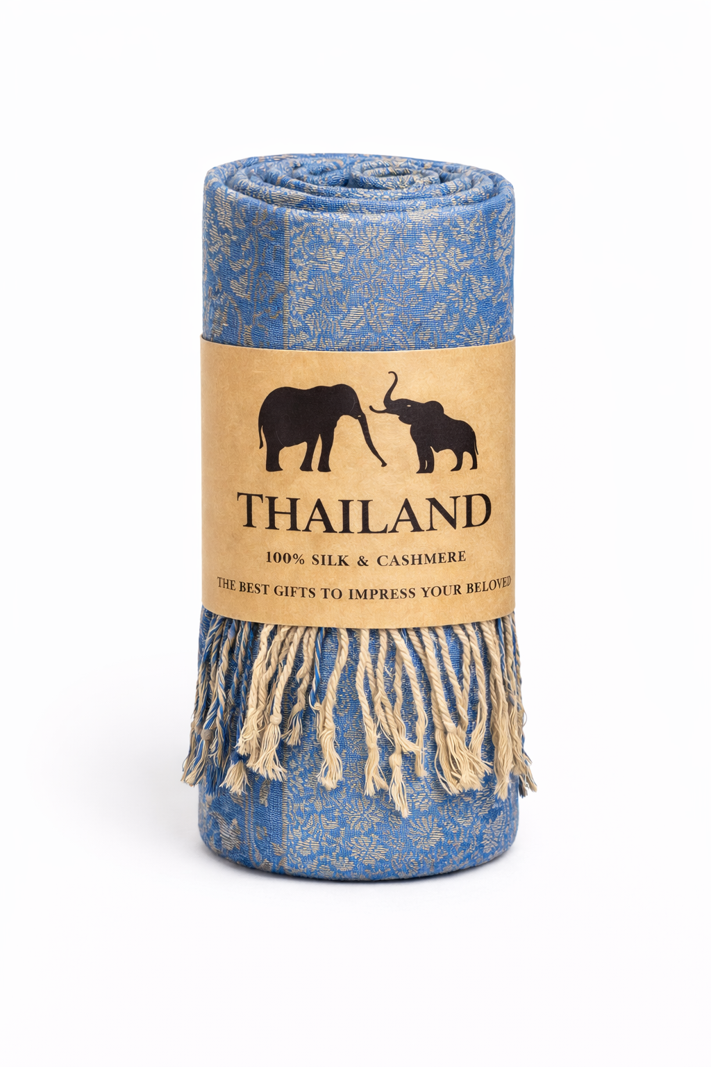 Étole en Soie & Cachemire – Fabrication Artisanale Thaïlandaise