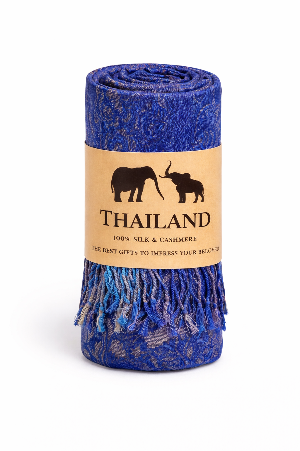 Étole en Soie & Cachemire – Fabrication Artisanale Thaïlandaise