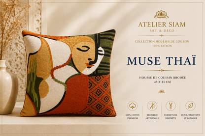 Housses de coussin artisanales – Collection Atelier Siam