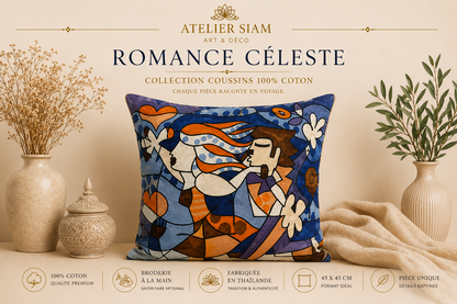 Housses de coussin artisanales – Collection Atelier Siam