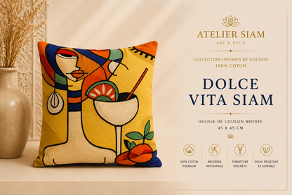 Housses de coussin artisanales – Collection Atelier Siam